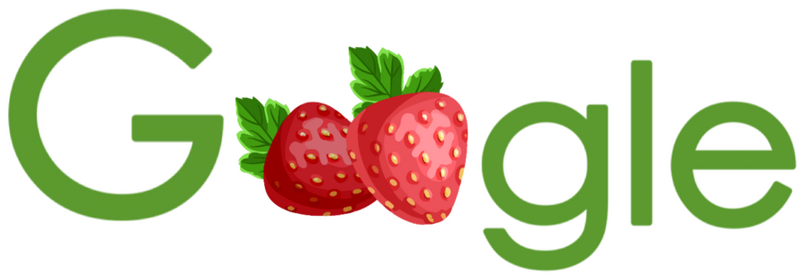 strawberry google logo
